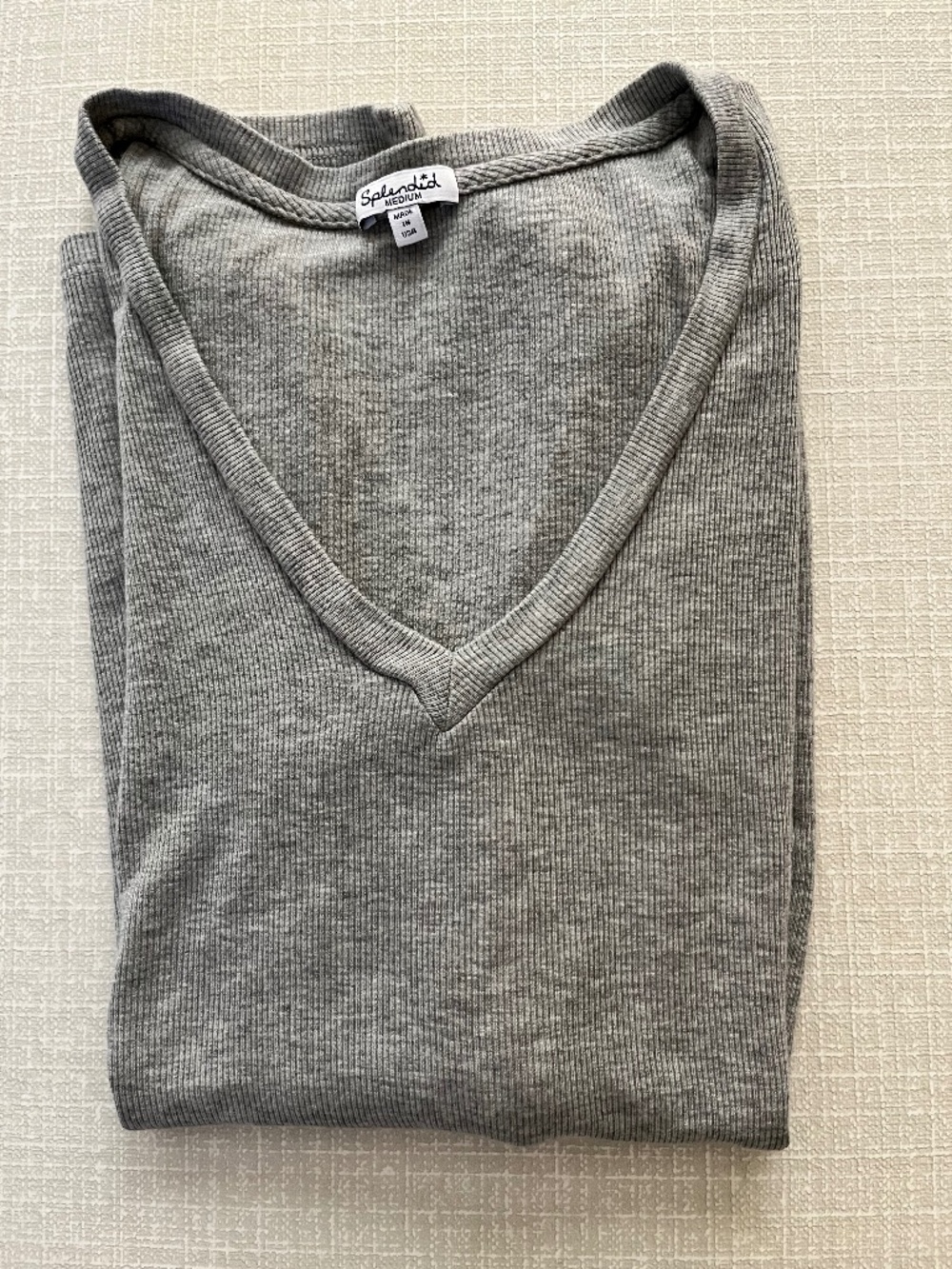 Splendid Valley Rib V-Neck